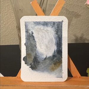 ACEO original Serene Waterfall Art